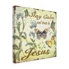 Trademark Fine Art Jean Plout 'Stay Calm Jesus Butterflies' Canvas Art, 24x24 ALI37485-C2424GG